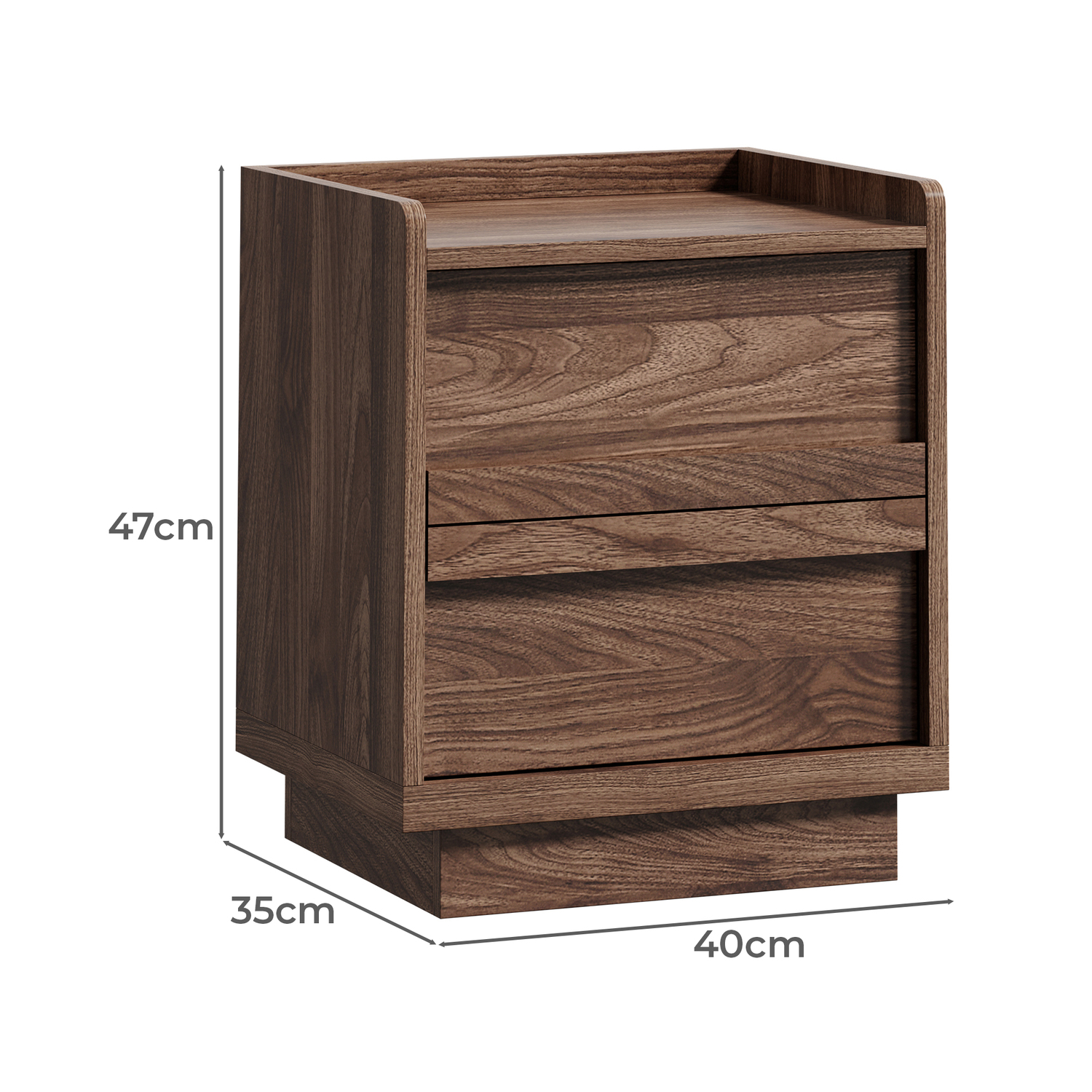 Ethan 2 Drawer Bedside Table