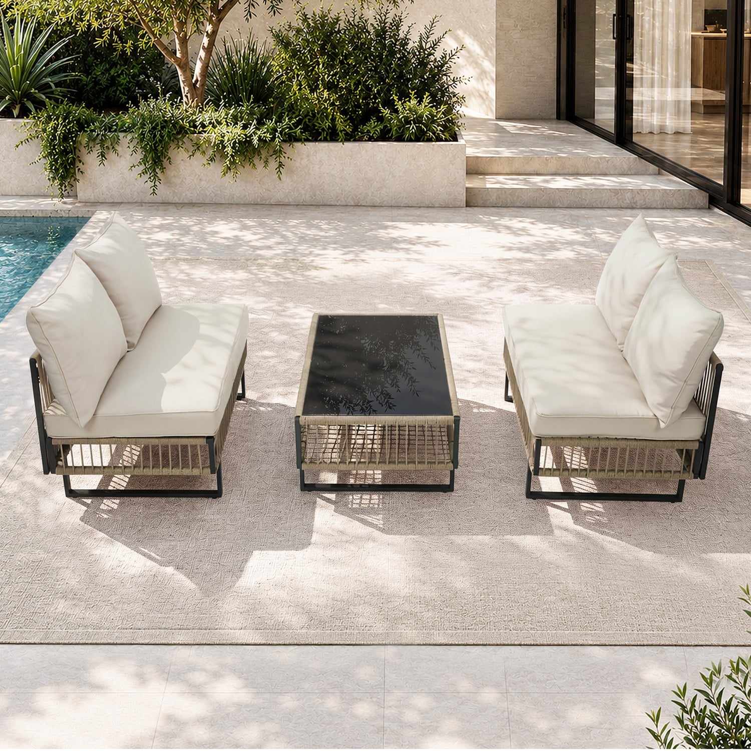 4 Seater Tarquin Outdoor Lounge Set