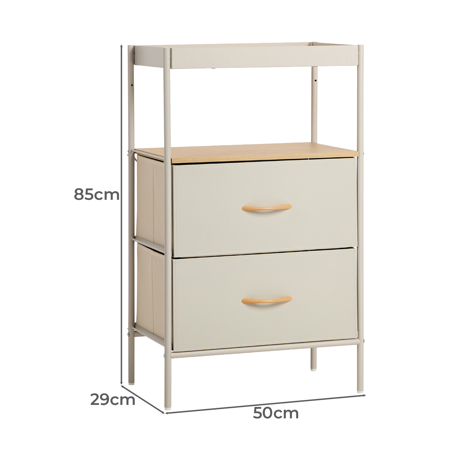 Kea Steel Bedside Table