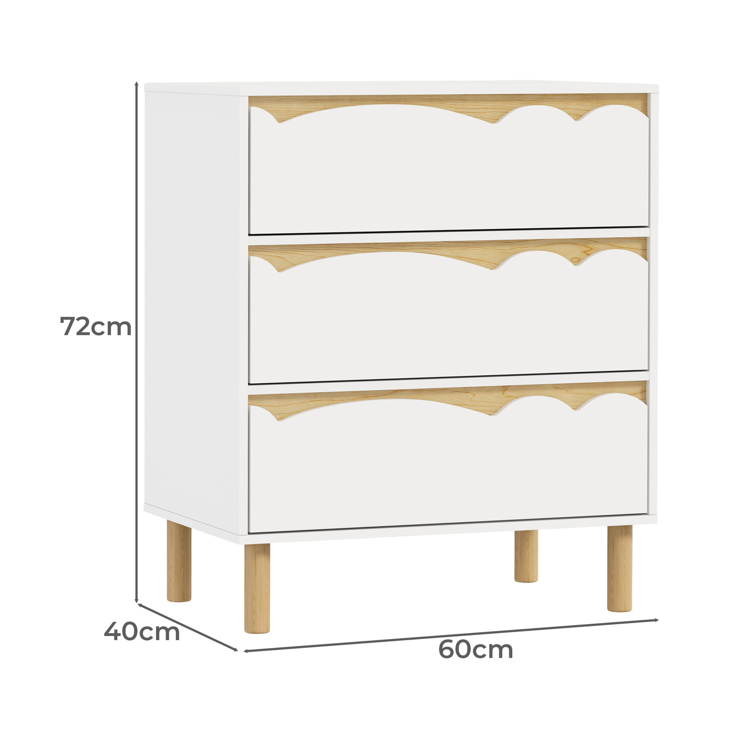 Kids' Effie 3 Drawer Chest