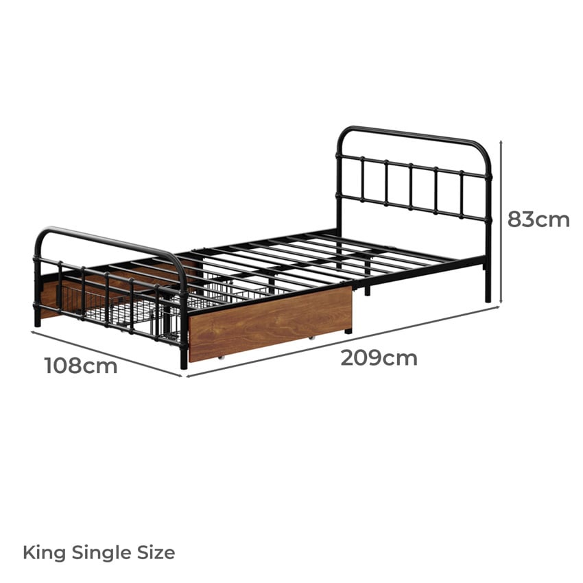 Arnaud Bed Frame with Drawers