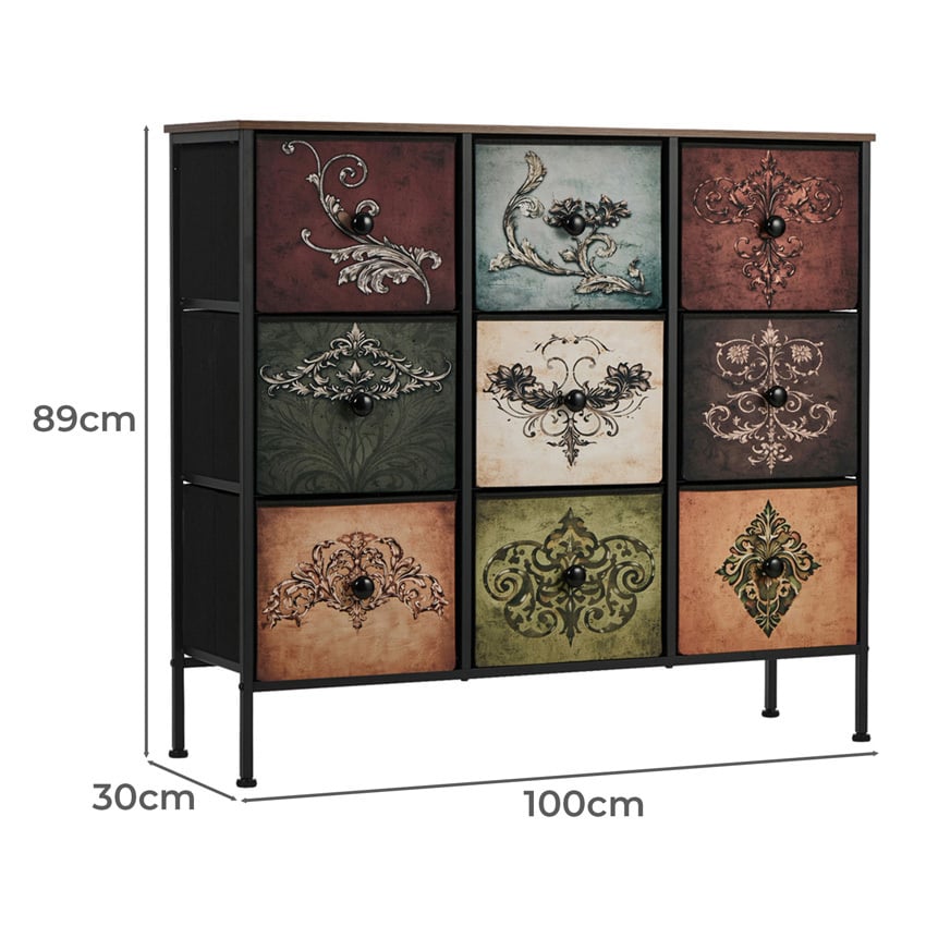 Leonie 9 Drawer Chest