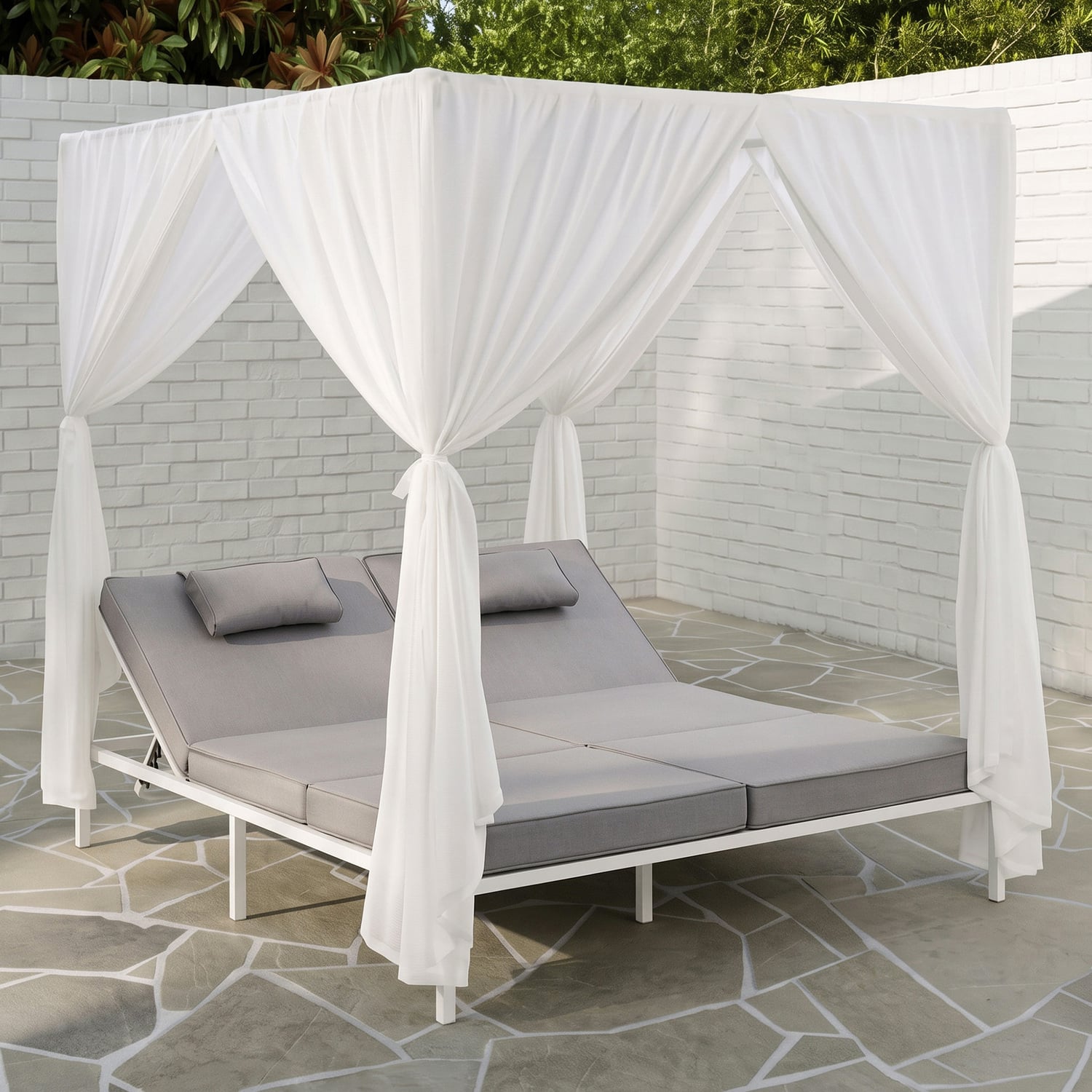 Bella Double Sun Lounge with Canopy