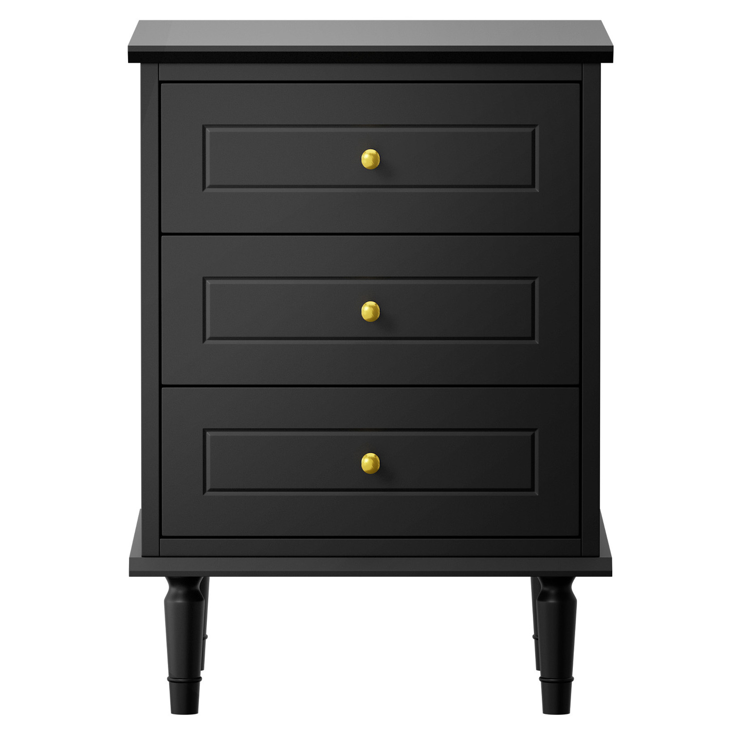 Alaina 3 Drawer Bedside Table