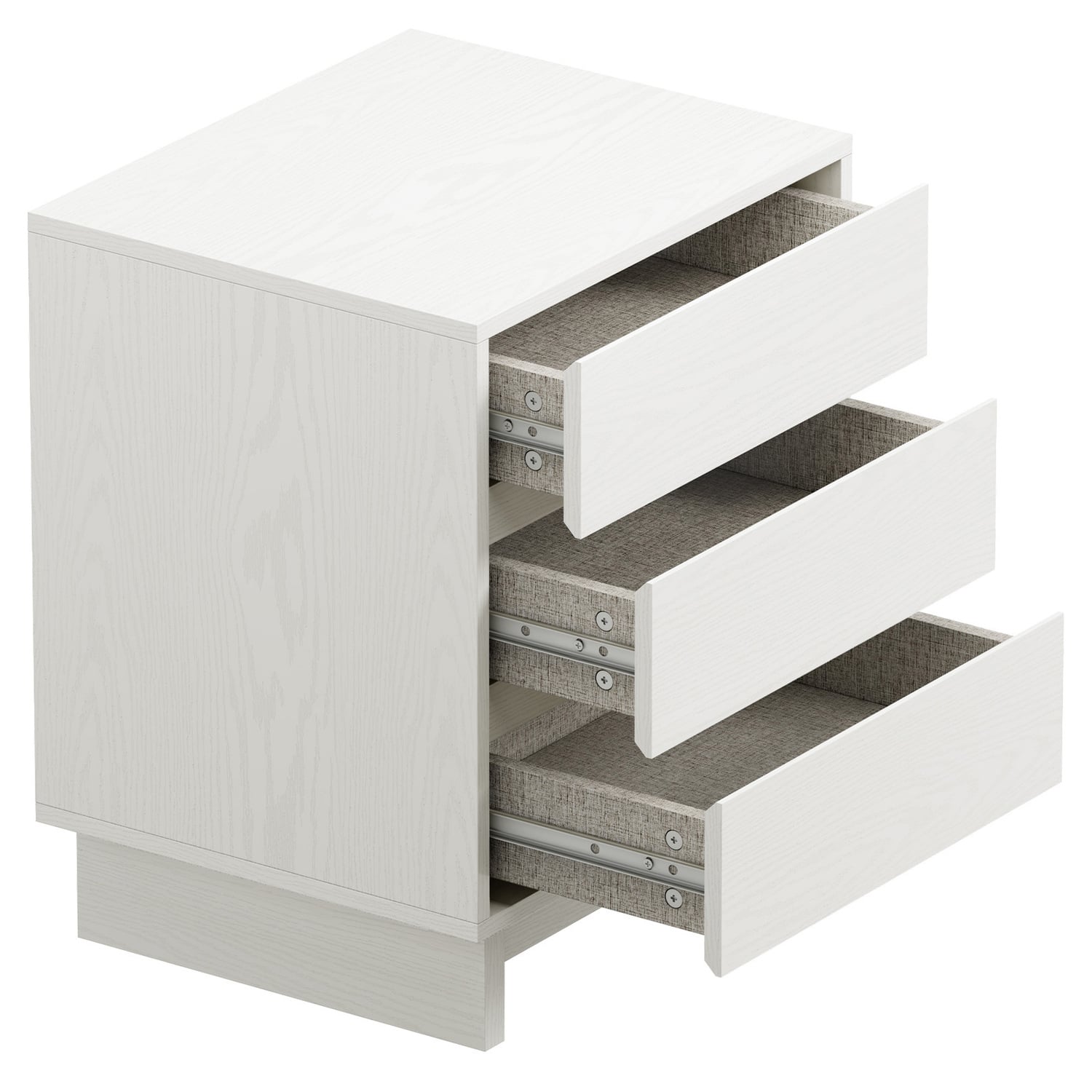 Giselle 3 Drawer Bedside Table