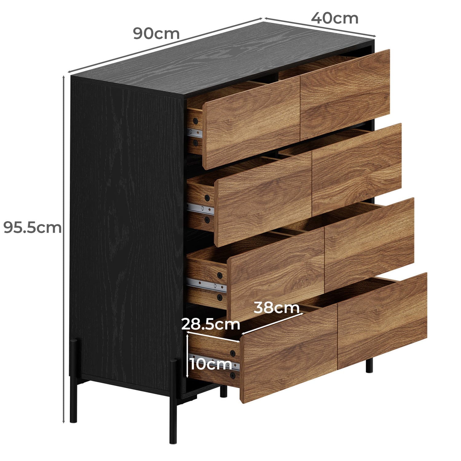 Anneliese 8 Drawer Chest