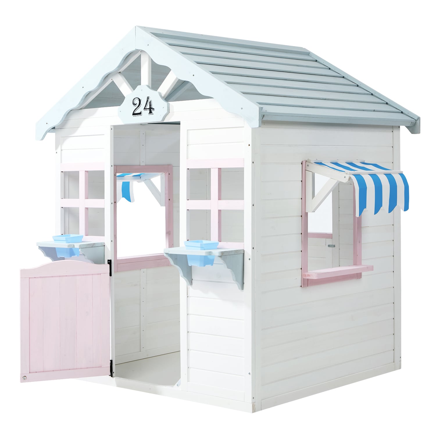 Mazam Kids Fir Wood Outdoor Cubby House