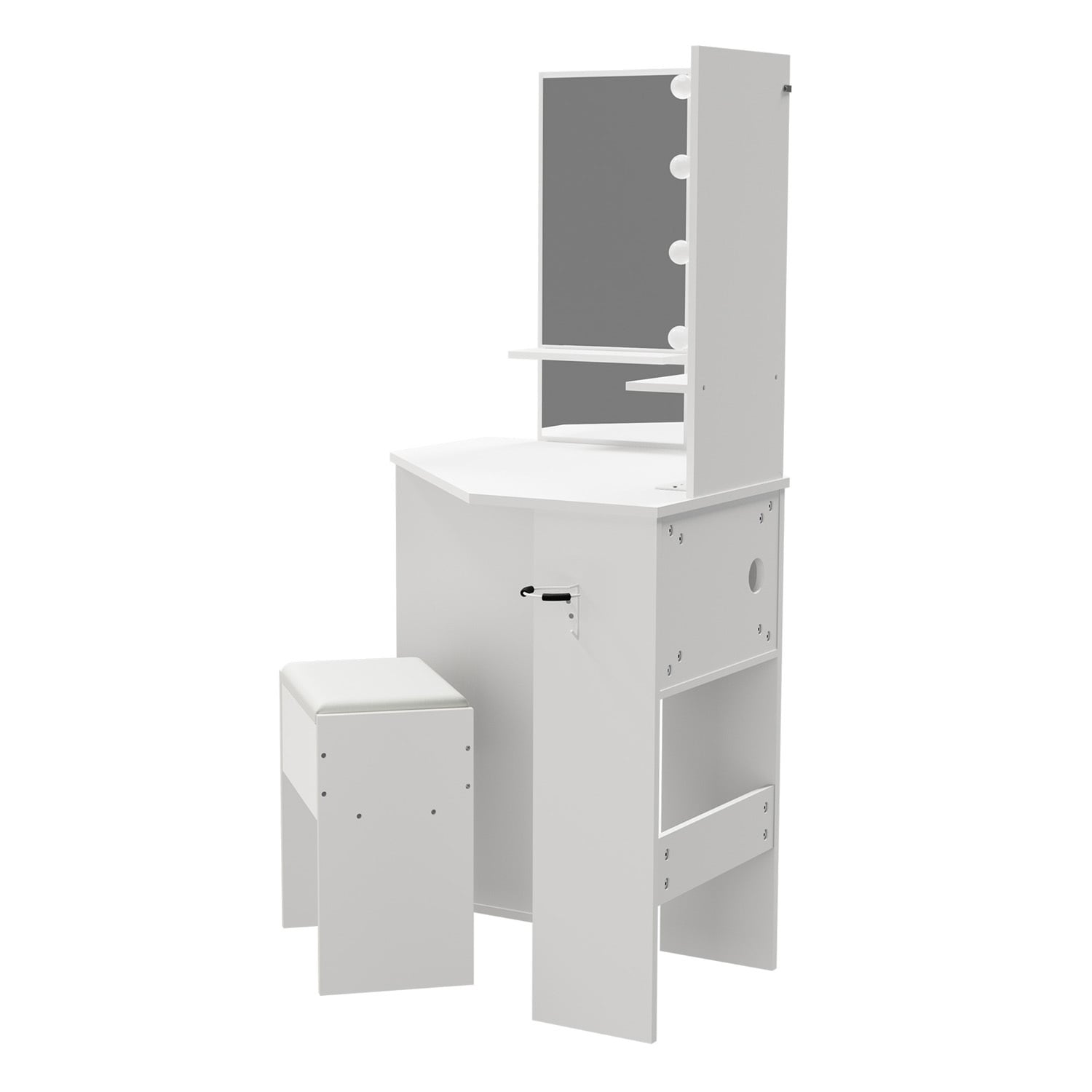 2 Piece Iryss LED Dressing Table & Stool Set