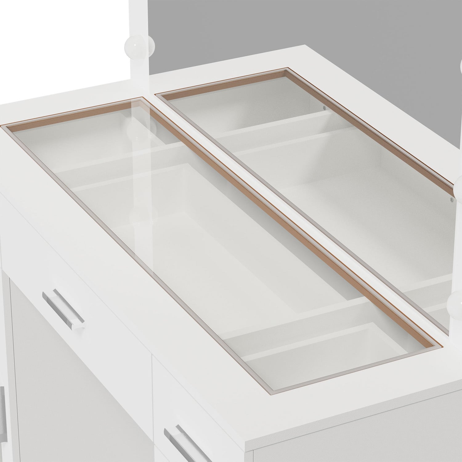 2 Piece Lyrrah LED Dressing Table & Stool Set