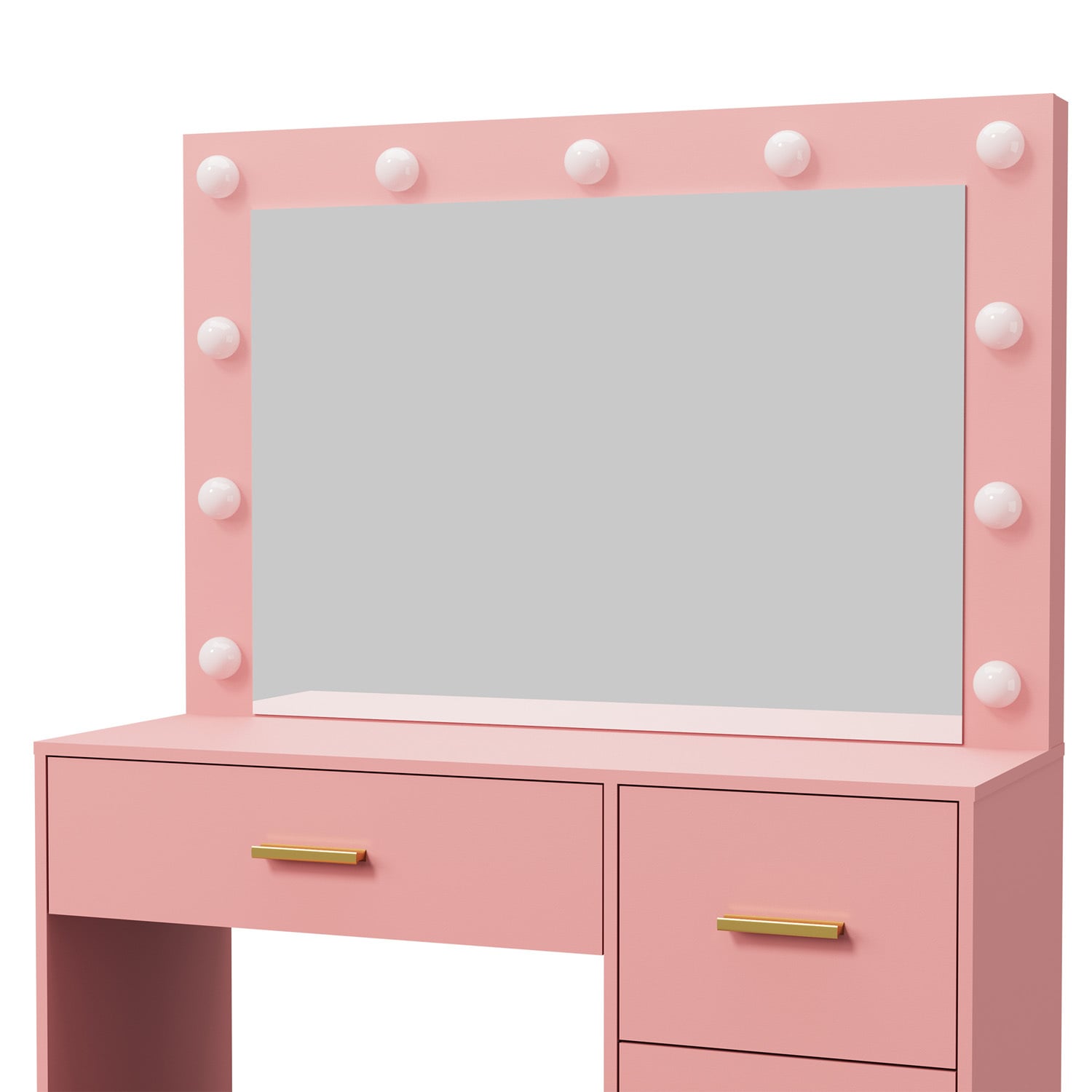 2 Piece Elynor LED Dressing Table & Stool Set