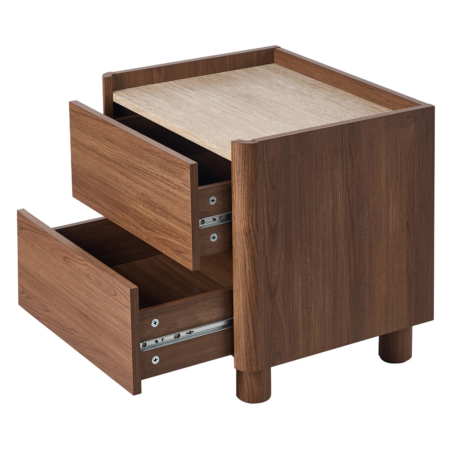 Tazz 2 Drawer Bedside Table