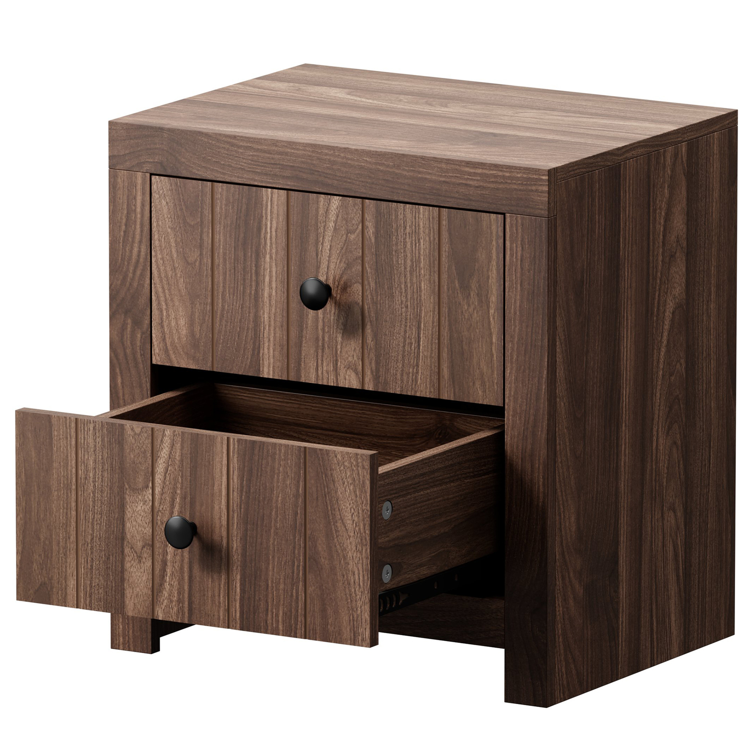 Bernis 2 Drawer Bedside Table