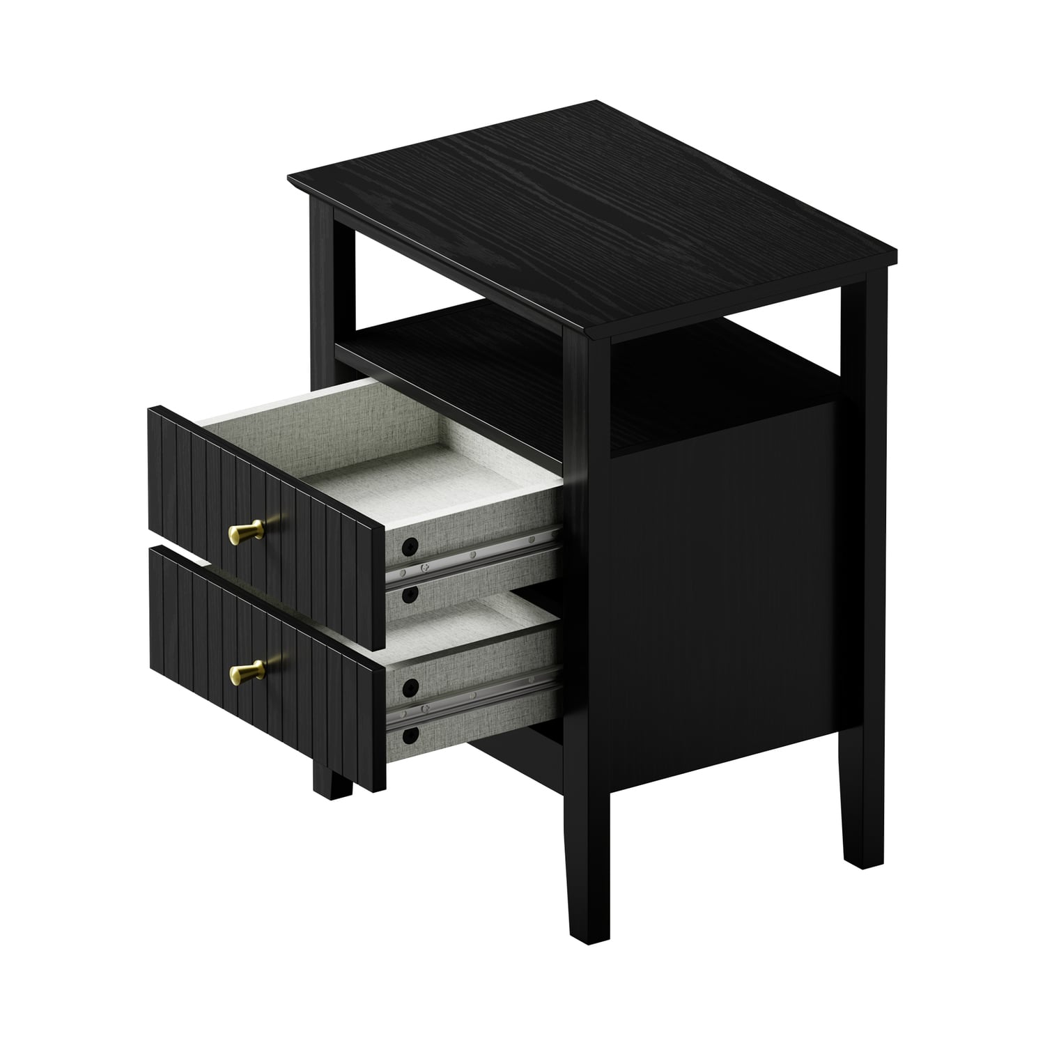 Hilda 2 Drawer Bedside Table