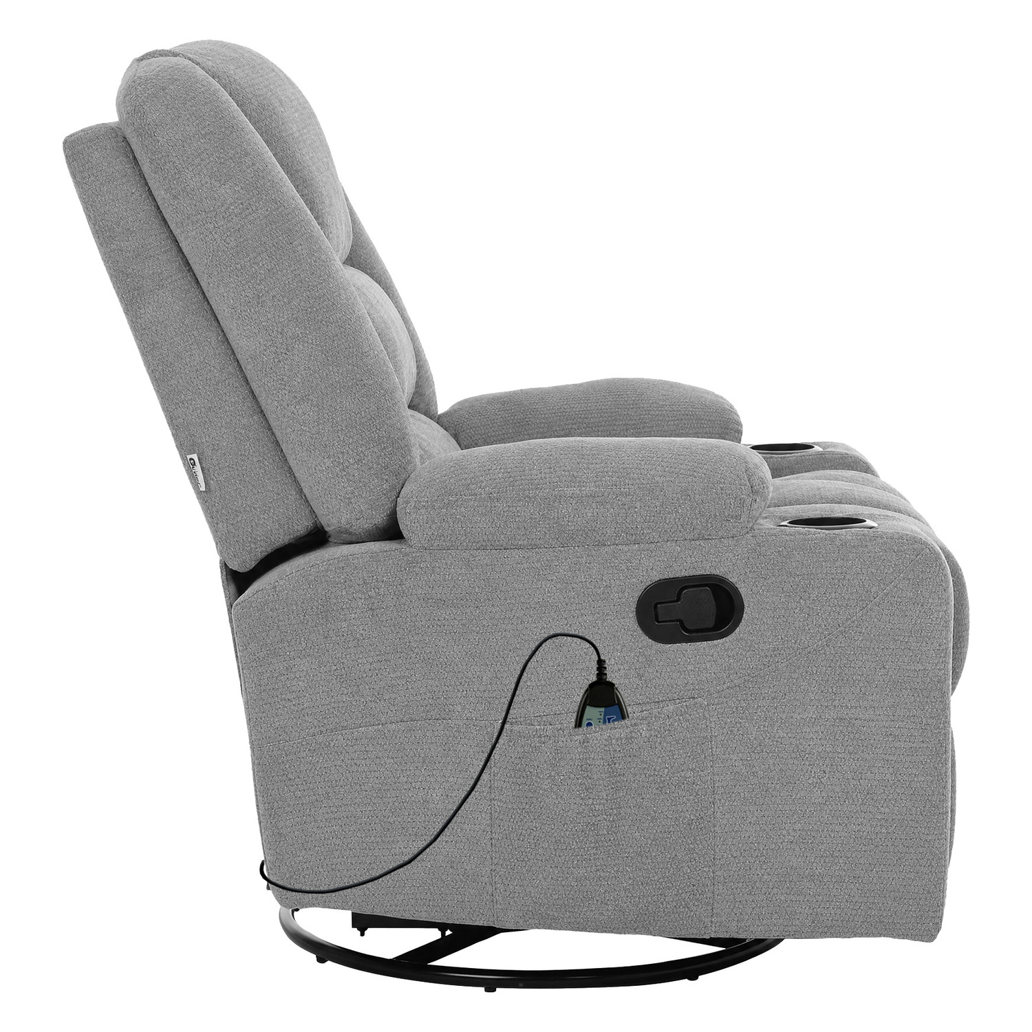 Linzie Heated Massage Recliner & Rocking Chair
