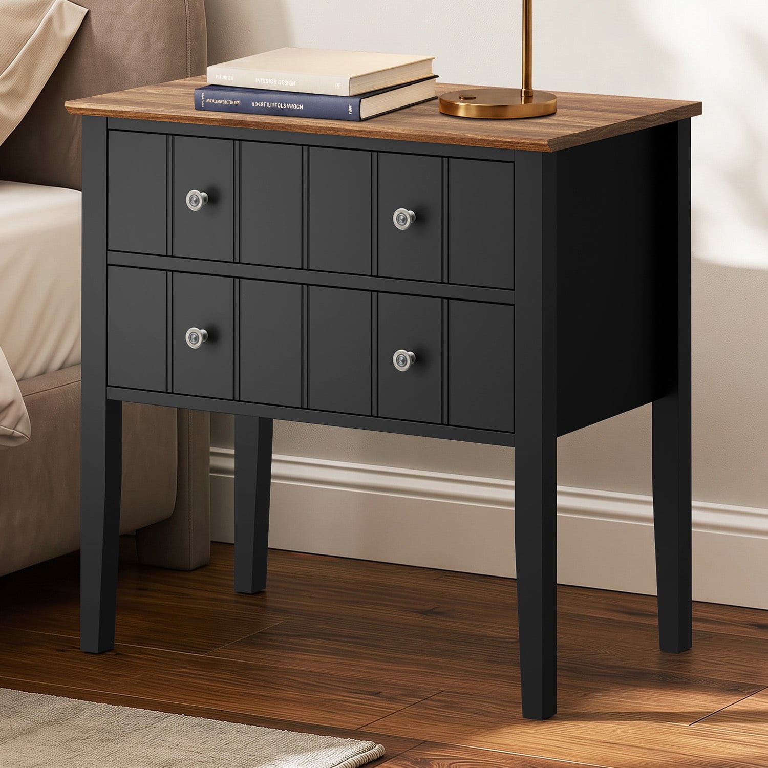 Valombre 2 Drawer Bedside Table