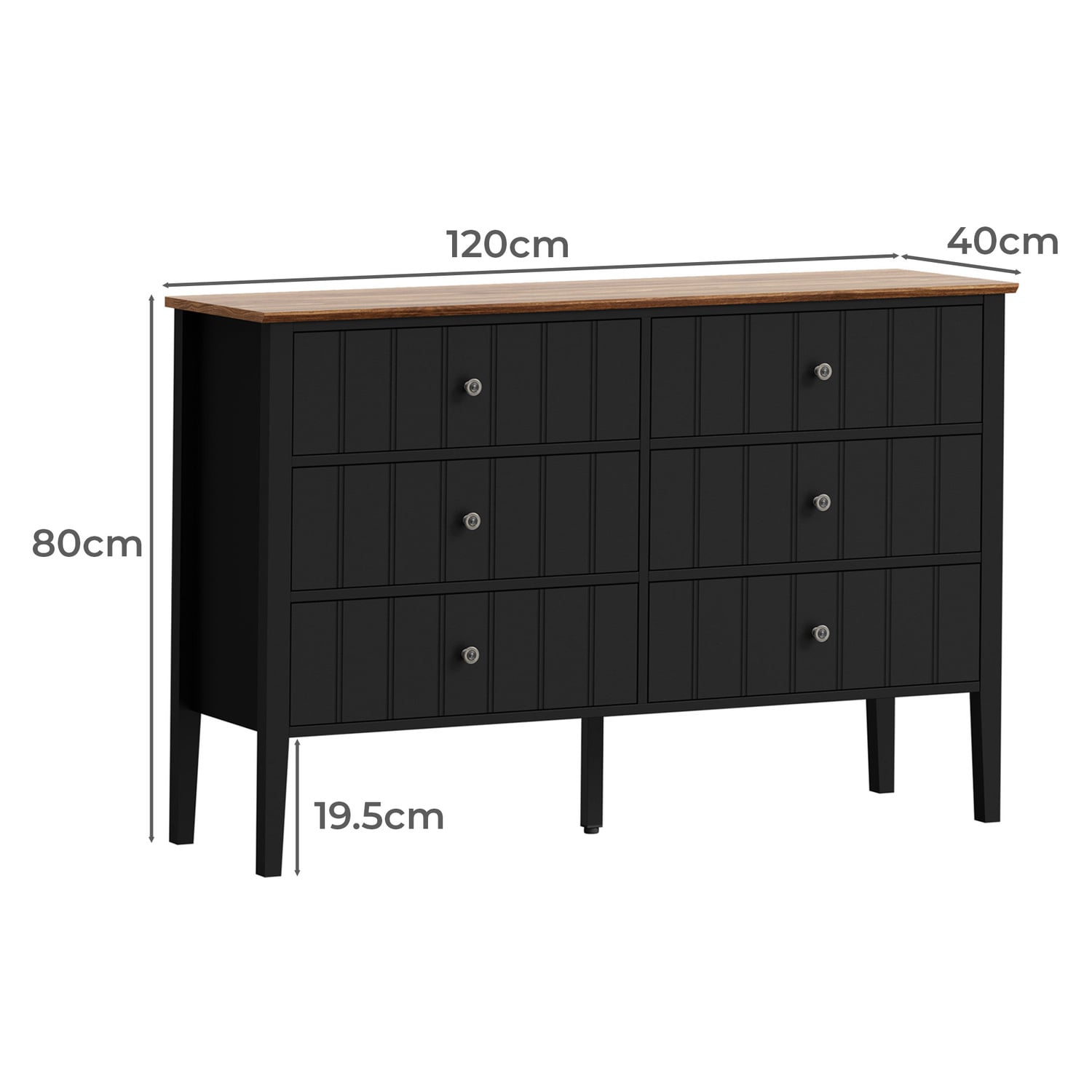 Amaury 6 Drawer Chest