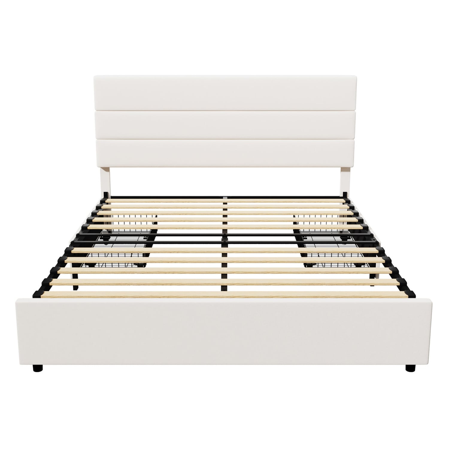Warren Upholstered Bed Frame with Underbed Drawers