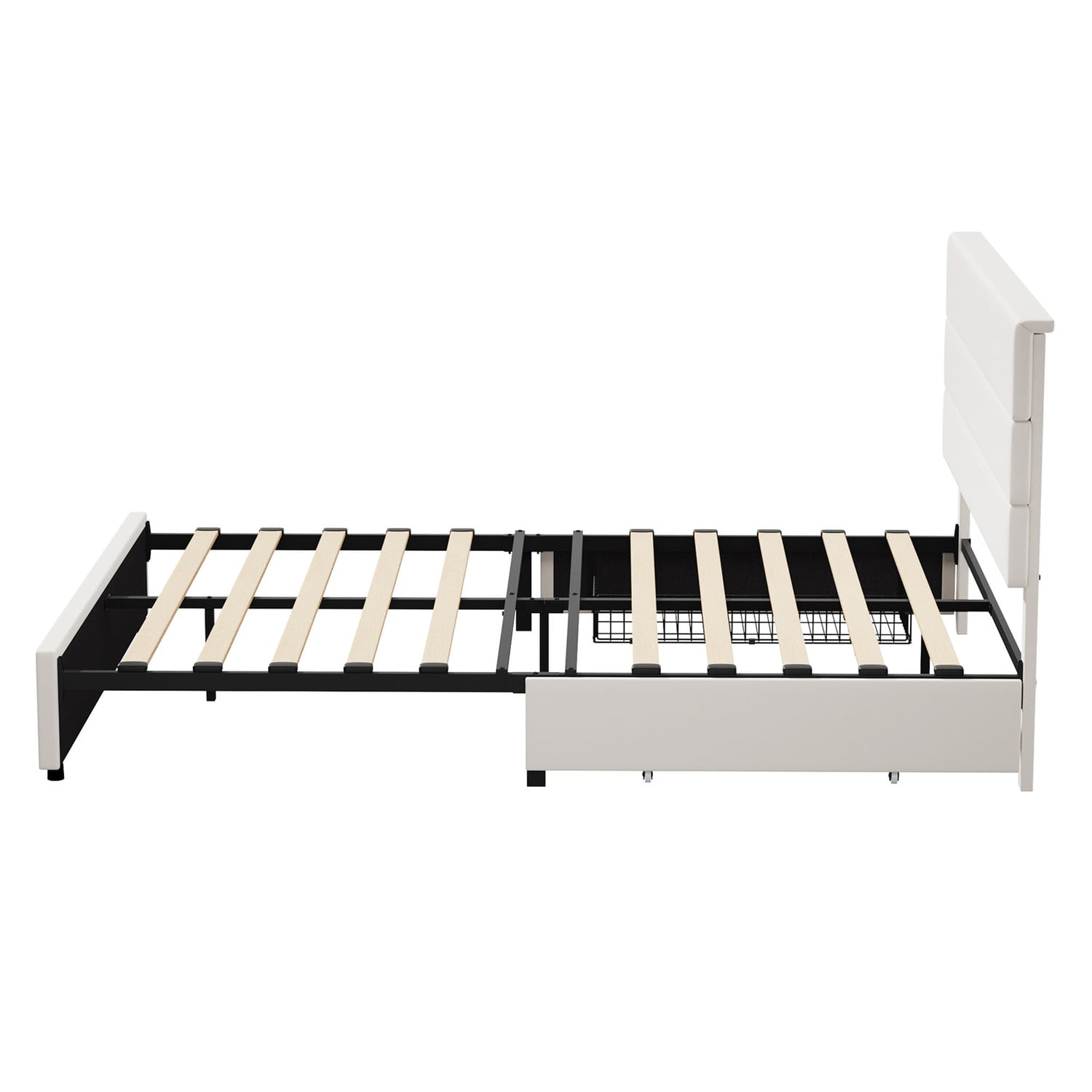 Warren Upholstered Bed Frame with Underbed Drawers