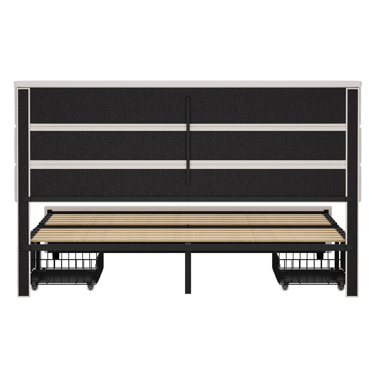 Warren Upholstered Bed Frame with Underbed Drawers