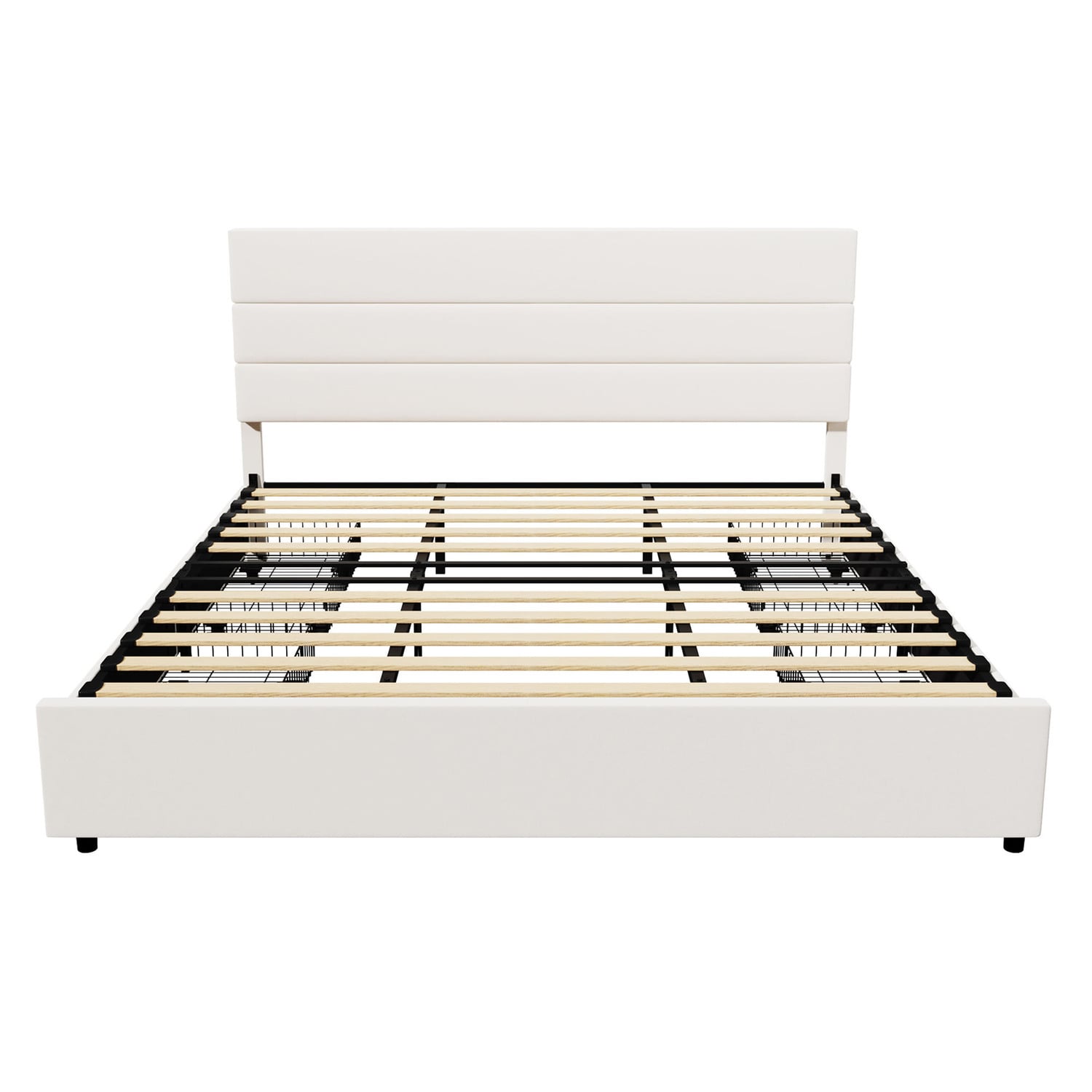 Warren Upholstered Bed Frame with Underbed Drawers