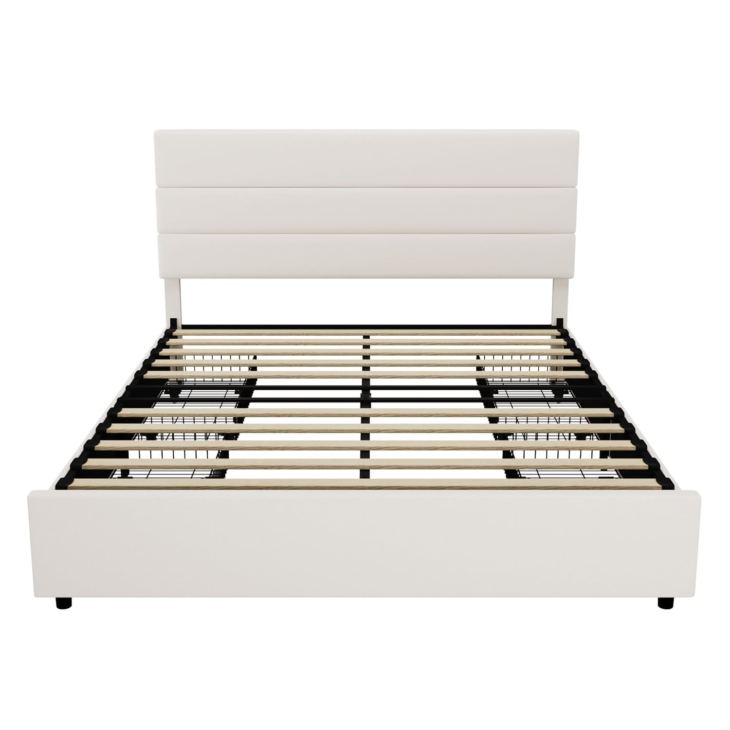 Warren Upholstered Bed Frame with Underbed Drawers