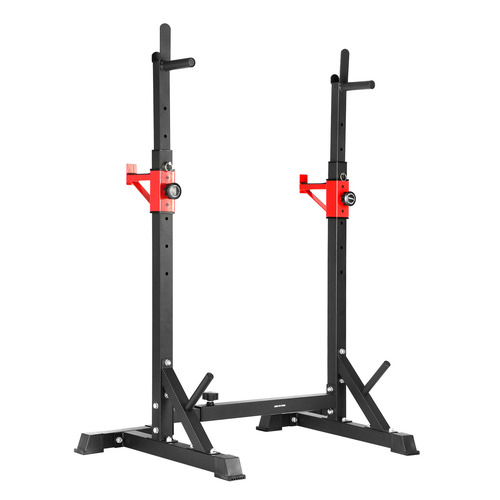 Finex Black Adjustable Steel Squat Rack | Temple & Webster