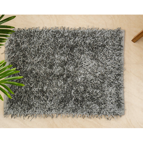 Hand-Crafted Chenille Shag Bath Mat
