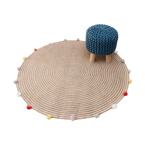 35cm Hand-Knitted Cotton Stool