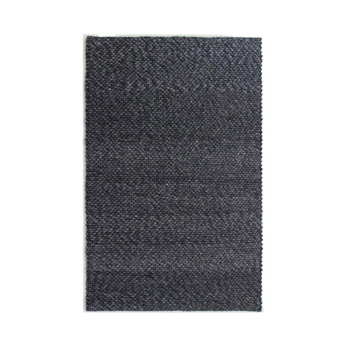 Wool-Blend Charcoal Rug