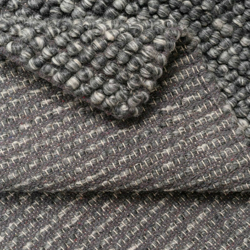 Wool-Blend Charcoal Rug