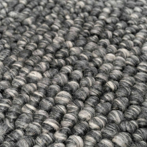 Wool-Blend Charcoal Rug