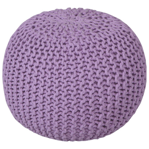30cm-Hand-Knitted-Cotton-Pouffe