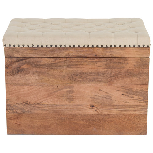 Modena Cotton Storage Ottoman Bench