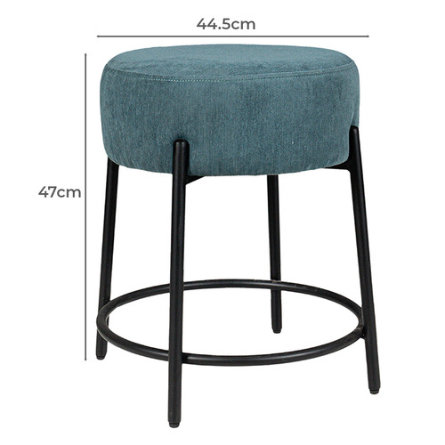 Moselle Cotton Accent Stool