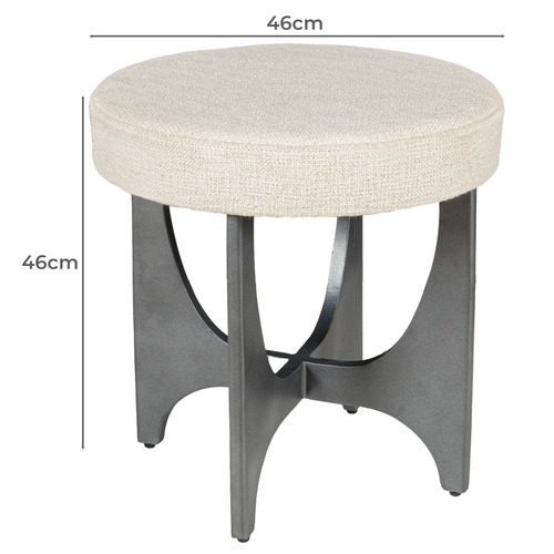 Windsor Cotton Accent Stool