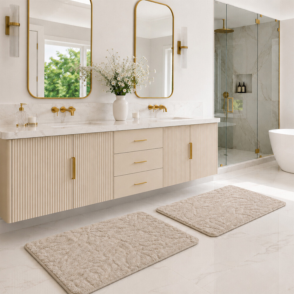 Flora Cotton Bathroom Mat