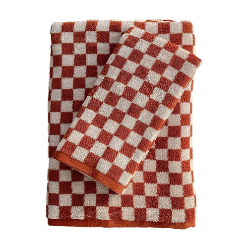 Classic Checkered Cotton Hand Towel