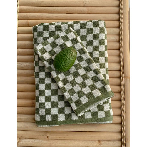 Classic Checkered Cotton Hand Towel