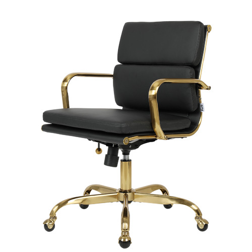 Eames Replica Mid Back Faux Leather Executive Office Chair