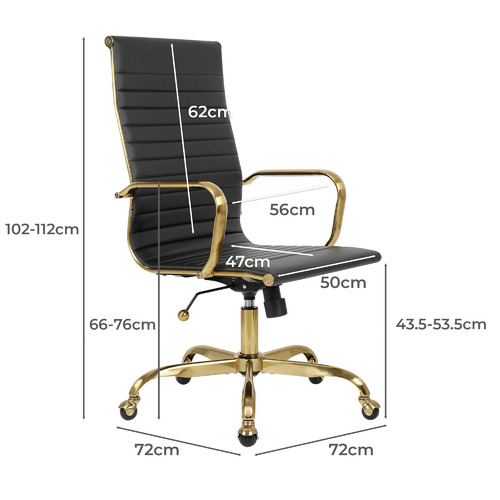 Eames Replica High Back Faux Leather Executive Chair