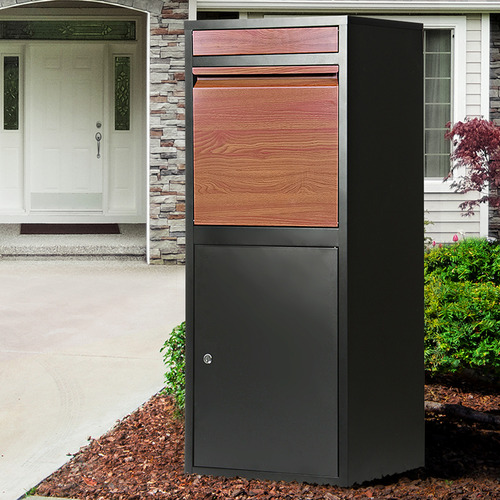 Erikslund Parcel Drop Box with Wood Finish
