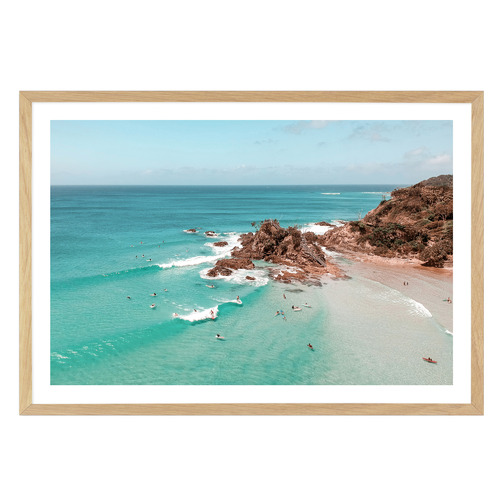 Byron Bliss Framed Printed Wall Art Temple & ster