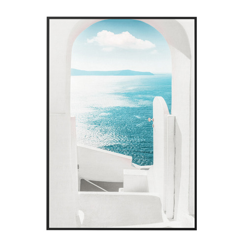 Greek Island Views Framed Printed Wall Art | Temple & Webster