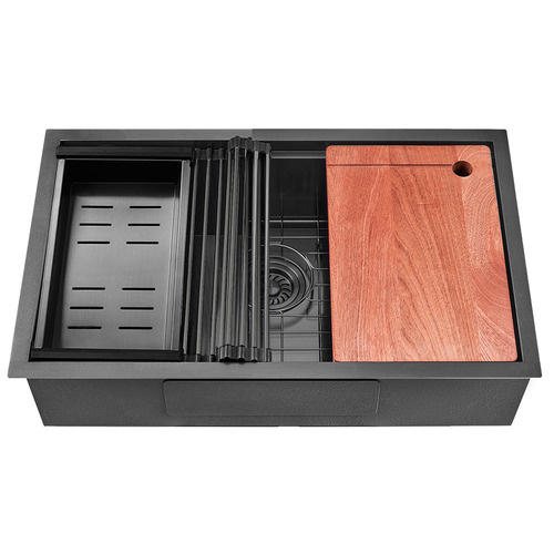 BraxtonHome 60cm Stainless Steel Single Bowl Kitchen & Laundry Sink