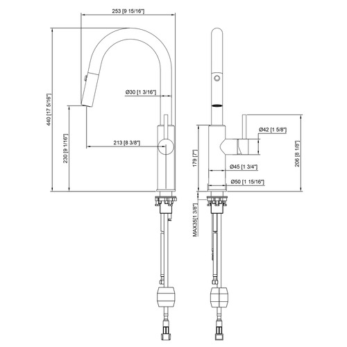 Bowen Pull-Out Kitchen Mixer