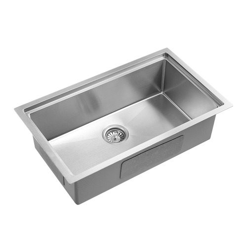 BraxtonHome Navagio 750mm Single Bowl Kitchen Sink & Accessories ...