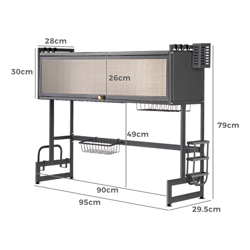 95cm Carbon Steel Dish Drying Rack