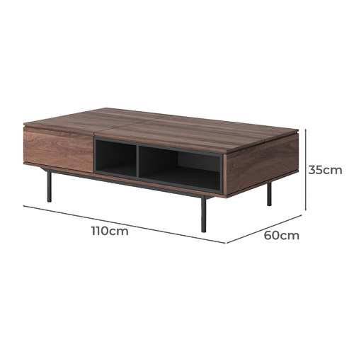 Ashton Walnut Wood LiftTop Coffee Table Temple & ster