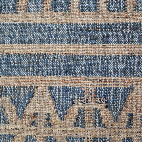 Symbol Hand-Woven Jute & Denim Rug