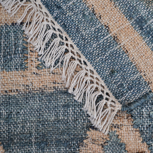 Boulevarde Rugs Symbol Hand-Woven Jute & Denim Rug | Temple & Webster